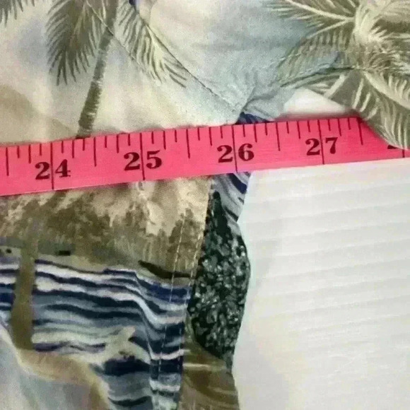 St Johns Bay Mens XXL Button Down Hawaiin Shirt Rayon Island Style Short Sleeve - Picture 4 of 8
